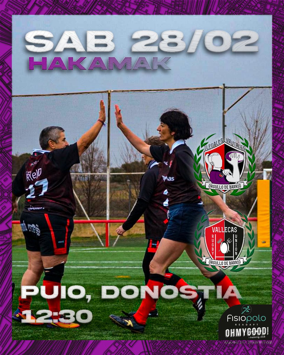 VallecasRU's tweet photo. 🏉 Convocatoria Ilegales 💜 

Nuestras Ilegales ponen rumbo a Donosti 🚐💨

📍 Puio, Donostia
🕧 12:30

🏆 Torneo organizado por #b
#Blasfemmes_Berabera.
También compartirán jornada con #Allquelarre y #Art_Amak_Pirolitikak 😍

¡A disfrutar y dejar el nombre del barrio bien alto! https://t.co/CLzLHZGE7n