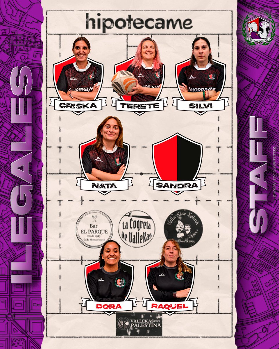🏉 Convocatoria Ilegales 💜 

Nuestras Ilegales ponen rumbo a Donosti 🚐💨

📍 Puio, Donostia
🕧 12:30

🏆 Torneo organizado por #b
#Blasfemmes_Berabera.
También compartirán jornada con #Allquelarre y #Art_Amak_Pirolitikak 😍

¡A disfrutar y dejar el nombre del barrio bien alto!