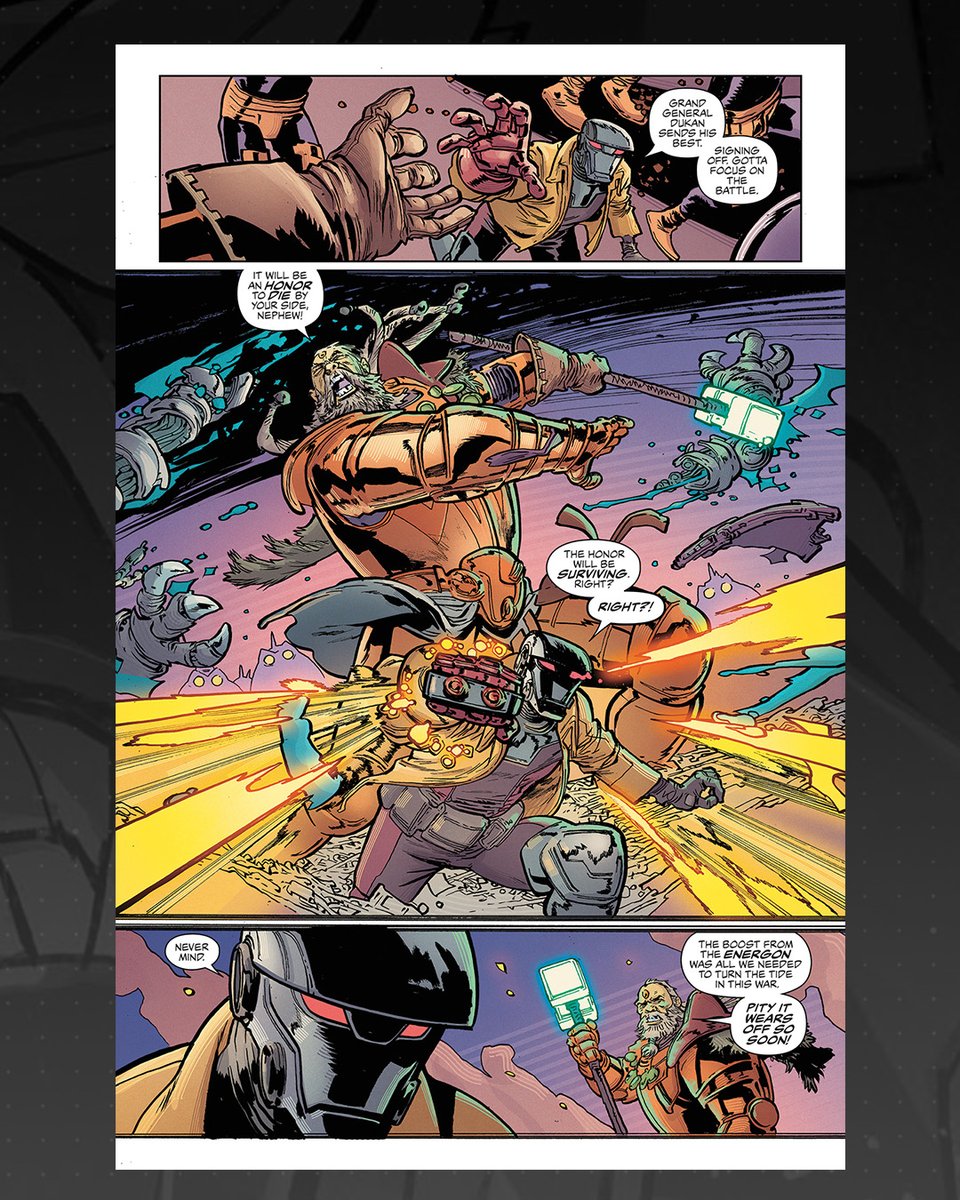 Skybound's tweet photo. First Look: The Quintesson War continues on March 25 in Void Rivals #28, the high stakes space opera from Robert Kirkman, Andrei Bressan, Dee Cunniffee &amp; Rus Wooton. 
 
Tremble before the awesome might of the Quintesson Tribunal!
 
Preorder now at your local comic shop. https://t.co/VVfvZfNzHI