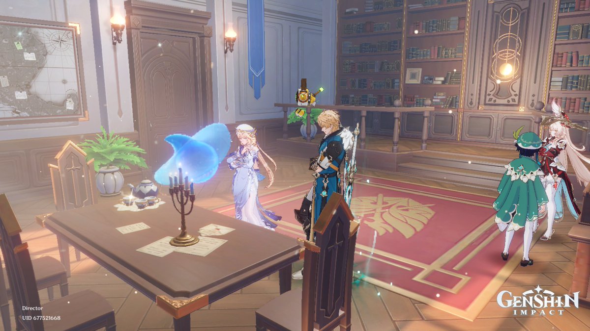 Varka, Nicole, and their pet robo cat (ignore those two losers on the right)

#varcole