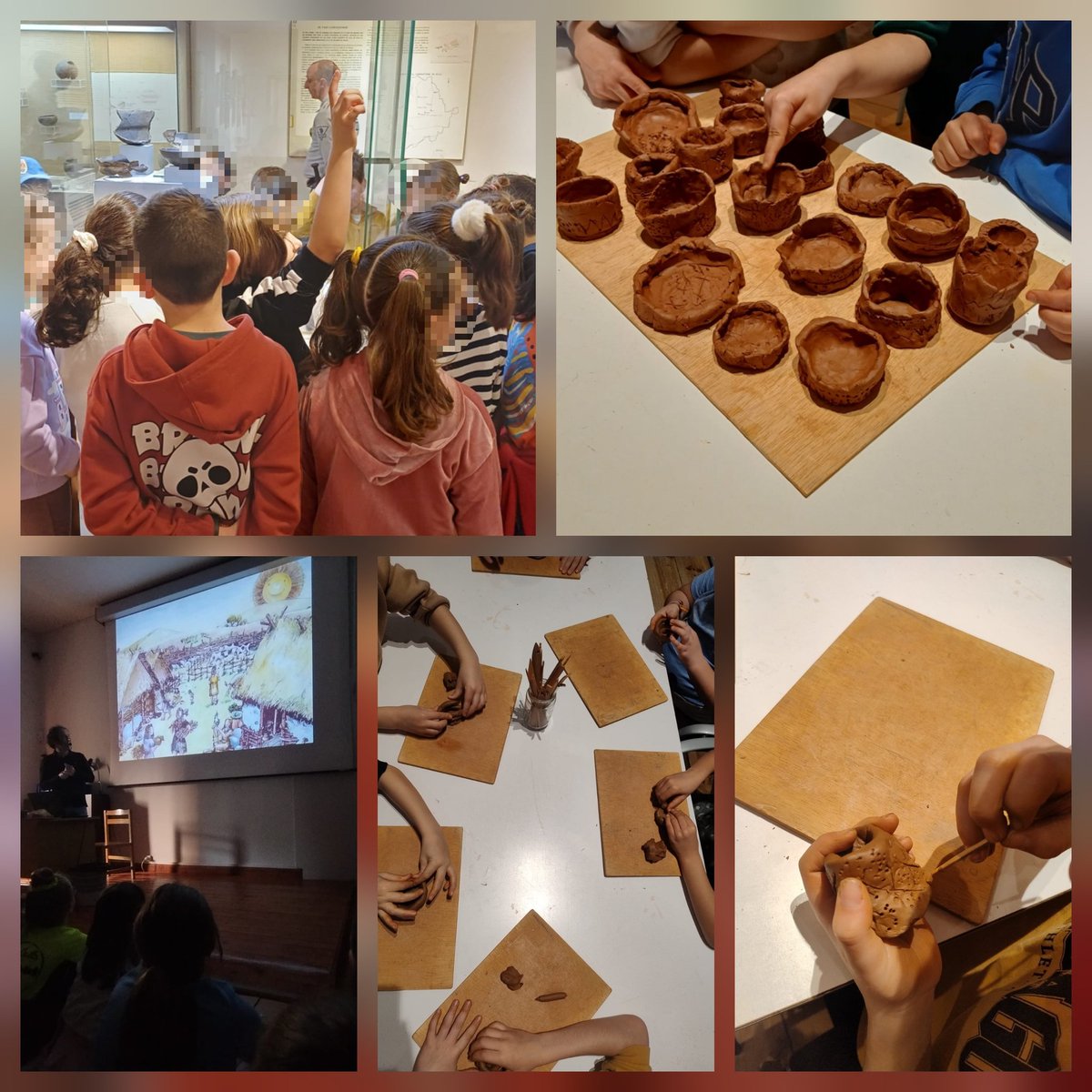 ¡Hoy nuestro alumnado de 2º ha participado en un maravilloso taller de cerámica neolítica, en el Museo Provincial; y tambien hemos aprovechado la salida para conocer un poco más nuestra ciudad: estatuas, murallas y hasta pasear por el Mercado Chico.