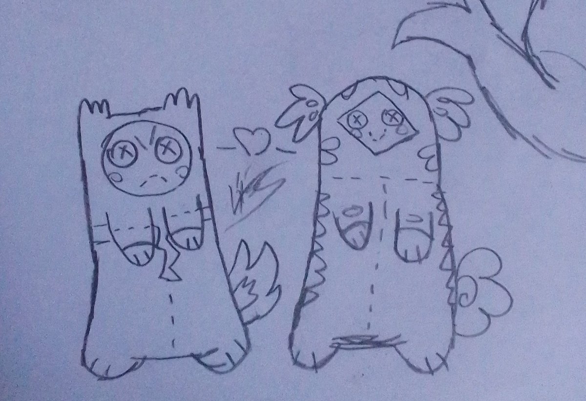 toddychocolate's tweet photo. I like draw plushies #adventuretime #finnfern #funthehuman https://t.co/IWWhtEL0nV
