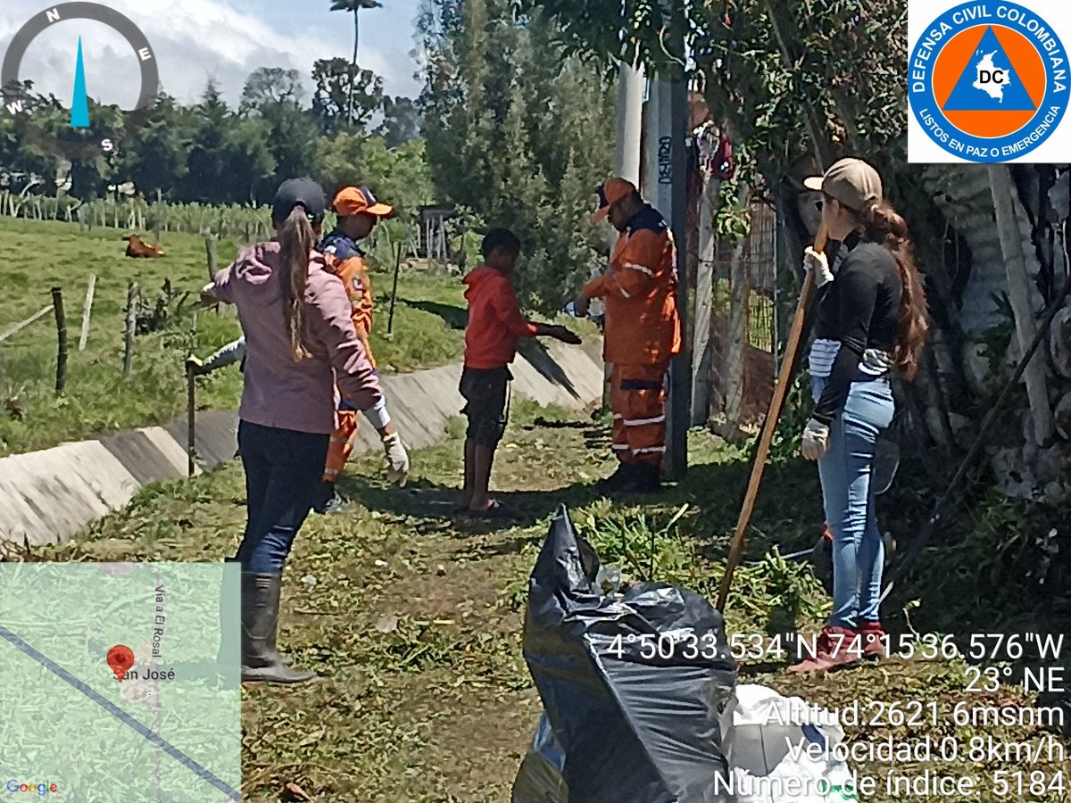 La <a href="/JDCELROSAL/">JDC EL ROSAL</a> realizó apoyo a la #AlcaldiaElRosal en la jornada de limpieza de la quebrada Cruz Verde (Chorro del hato) con apoyo de #AcueductoElRosal y la comunidad del Barrió San José

Trabajamos unidos por el bienestar y protección de toda nuestras comunidad.
<a href="/DefensaCivilCo/">DefensaCivilColombia</a>