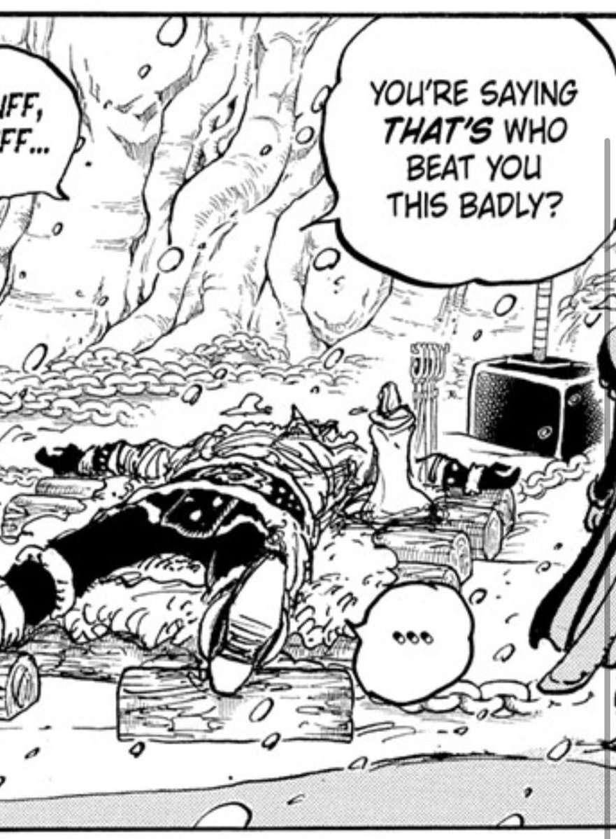 You know what’s even crazier? Loki isn’t even fully healed. He was at 2% HP after Gunko and Shammy stabbed him and beat the shit out of him. #ONEPIECE1175 #FEARLOKI