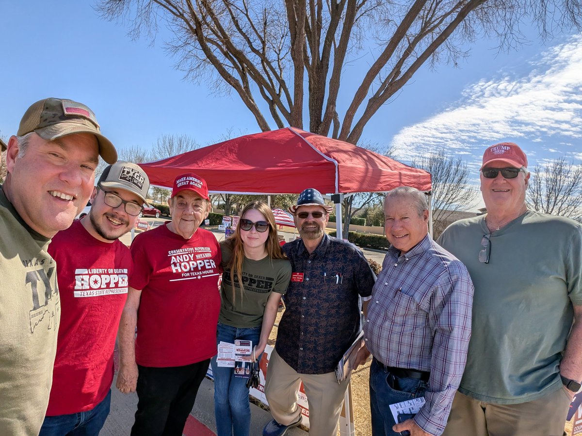 AndyHopperTX's tweet photo. Such a great day meeting patriots with @rittenhouse2a! #HD64 https://t.co/mI1otlZRga