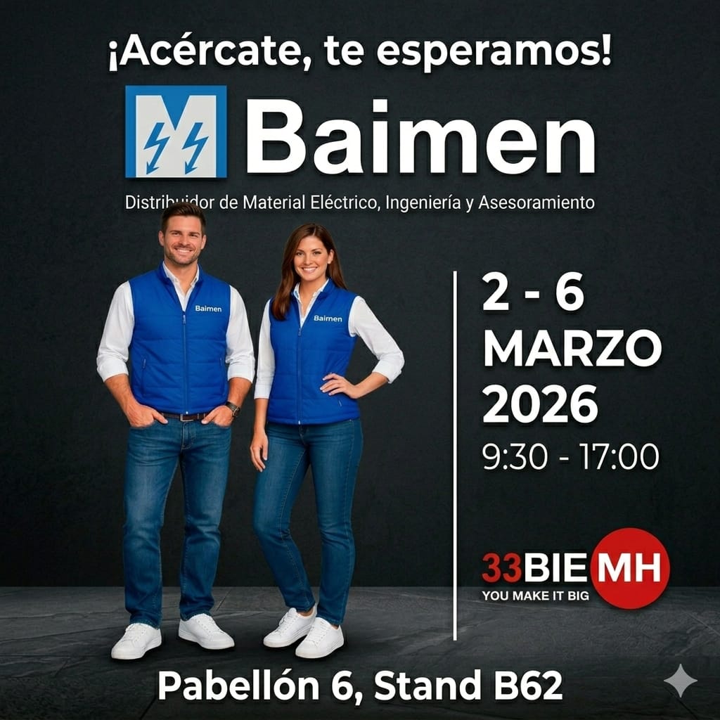 Del 2 al 6 de marzo de 2026 estaremos presentes en la 33ª edición de BIEMH en el Bilbao Exhibition Centre.
📍 Pabellón 6 · Stand B62
🕘 9:30 – 17:00