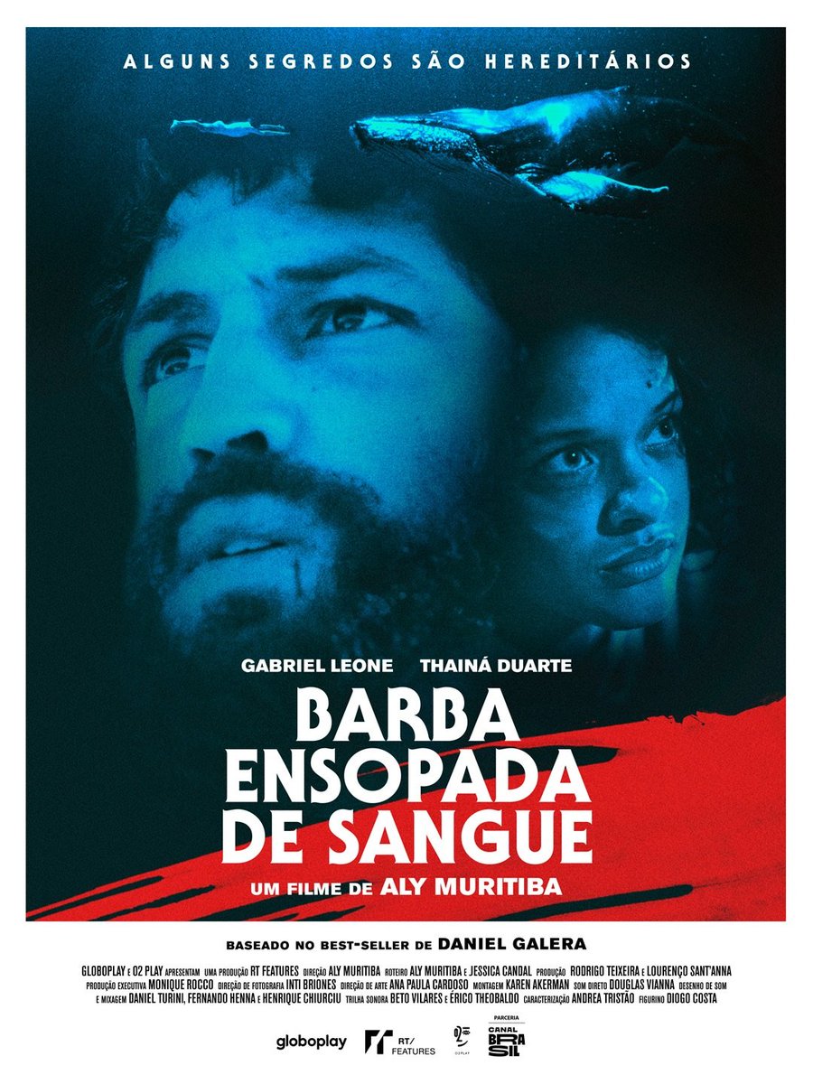 Gabriel Leone e Thainá Duarte são destaque no cartaz oficial de "Barba Ensopada de Sangue", thriller nacional dirigido por Aly Muritiba e baseado no best-seller homônimo de Daniel Galera, que chega dia 02 de abril aos cinemas brasileiros via <a href="/O2Playfilmes/">O2 Play</a>.🎥🇧🇷