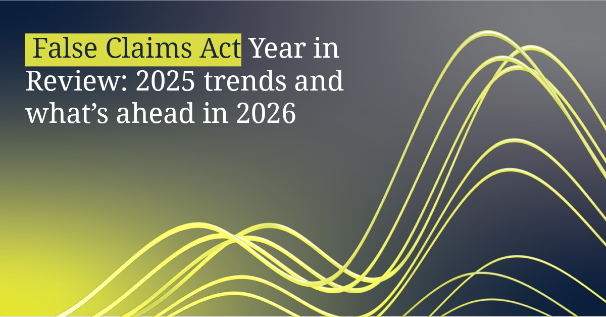DLA_Piper's tweet image. Fiscal year 2025 was a consequential enforcement year for the False Claims Act, with settlements and judgments exceeding $6.8 billion. Read about key developments, emerging trends, and high-profile #FCA cases in this year in review. #WhiteCollar #Litigation

Read more: