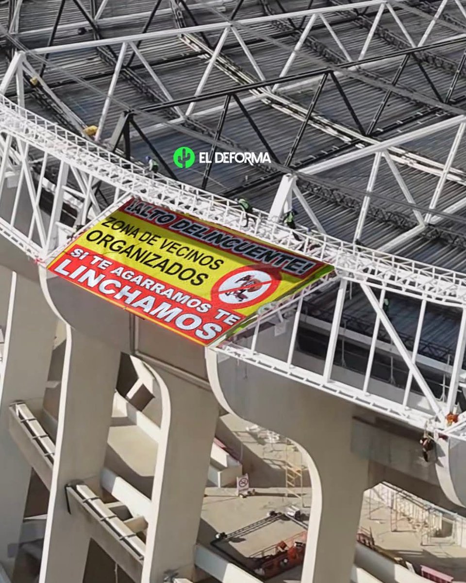 Banda ya quedó el sistema de seguridad del estadío Azteca 😉👌🏻