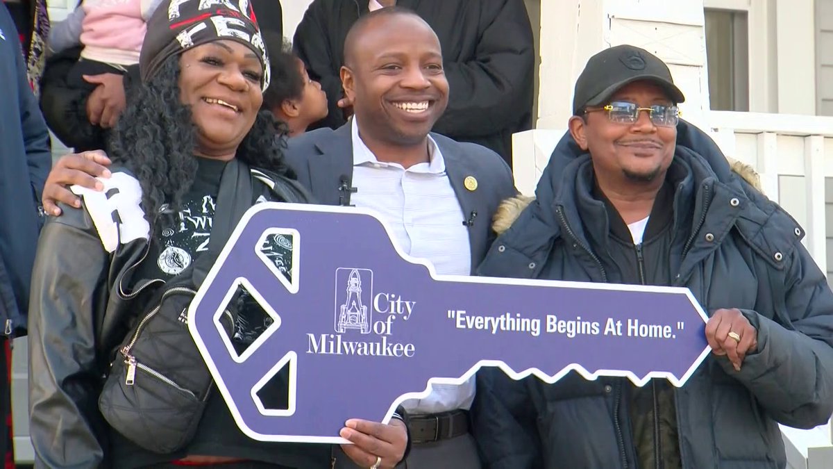 CBS58's tweet photo. AT 5: It's a new beginning for a Milwaukee couple because after 32 years of marriage they finally get to have a place to call their own.

Duaa Israr shows us a federally funded program that is helping people become homeowners and creating more affordable housing within the city. https://t.co/uYBf09V2q9