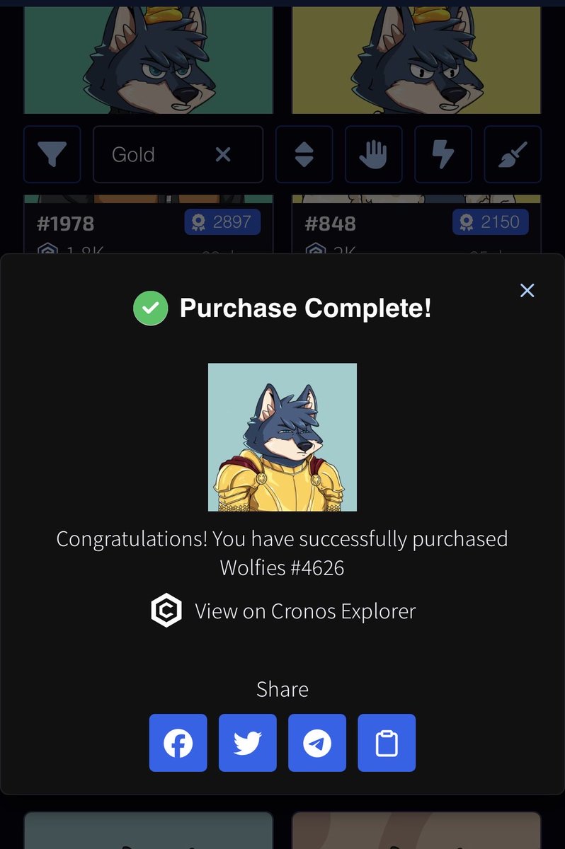 luca87m's tweet photo. Just bought Gold Knight!!!!!! 

@Onu_asoka @axldefi @Tasciuto @DGanjaBaba @CRYPTOGOLD94 @Ricardo_Mi_ @PieroPasqiari88 @wolfswapdotapp @wolfswapwolfies https://t.co/lvYgulxykx