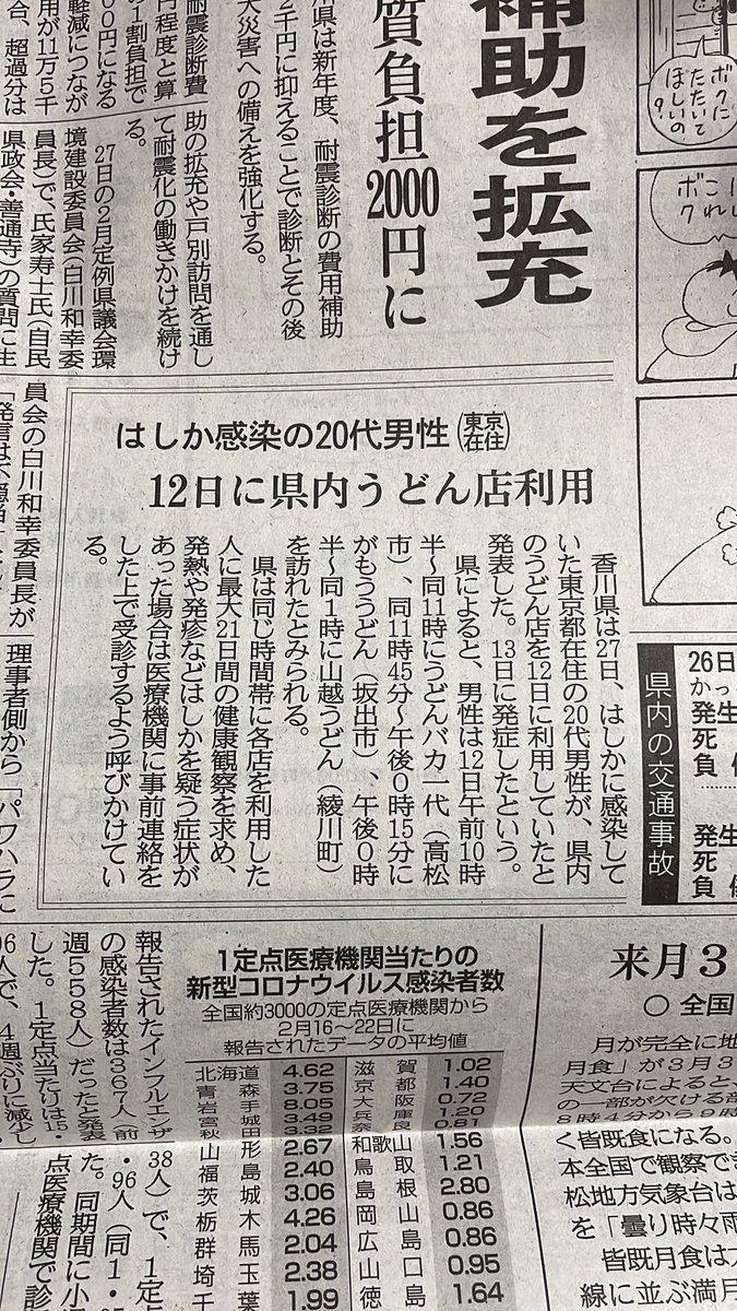 12日に当店をご利用された方はご注意下さい。尚、今の所当店スタッフは健康です。
ご心配な方は3月5日までご来店をお控え下さい。