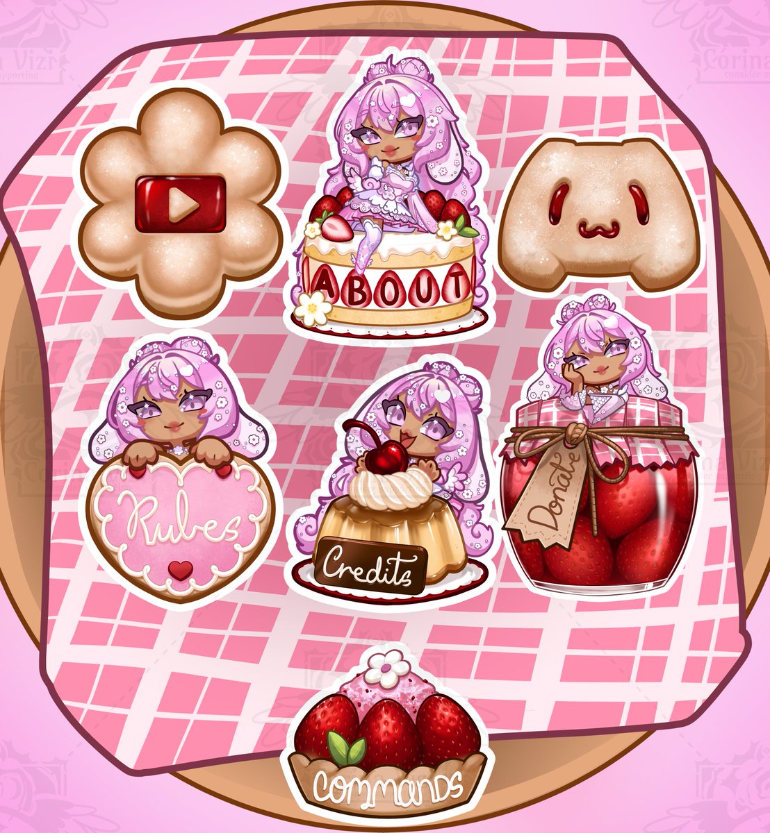 🍓The full adorably sweet panels 🍓
Thanks again <a href="/Rubyskii_/">Rue 🇨🇴ENG/SPNvtuber</a> for trusting me

#VGenComm #ChibiArt #VGen