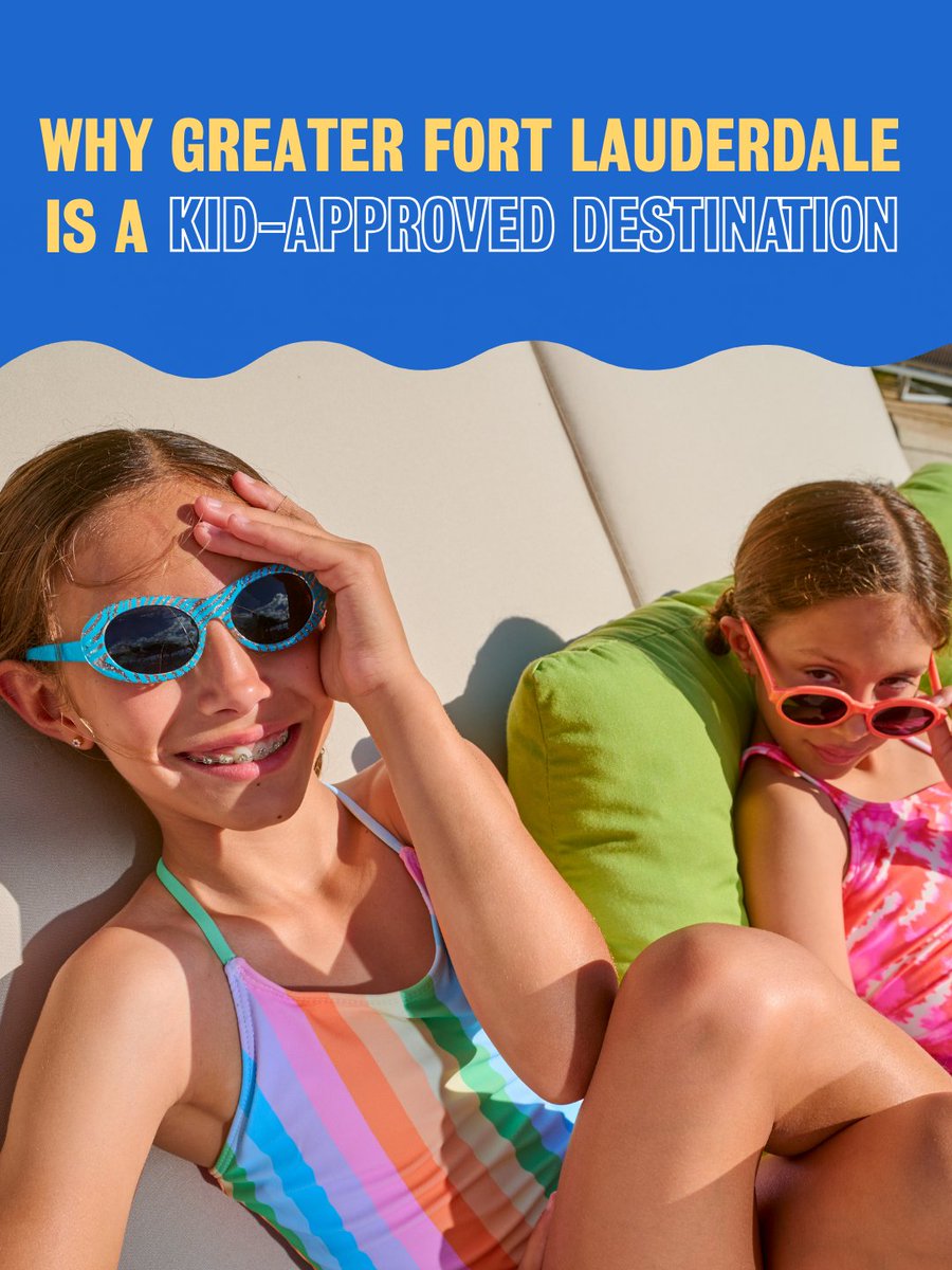 visitlauderdale's tweet image. 👀 Here's why Greater Fort Lauderdale is the kid-approved destination you should consider for your next family trip.

bit.ly/4rXVthZ

#familyvacation #kidfriendly #familytravel #fortlauderdale