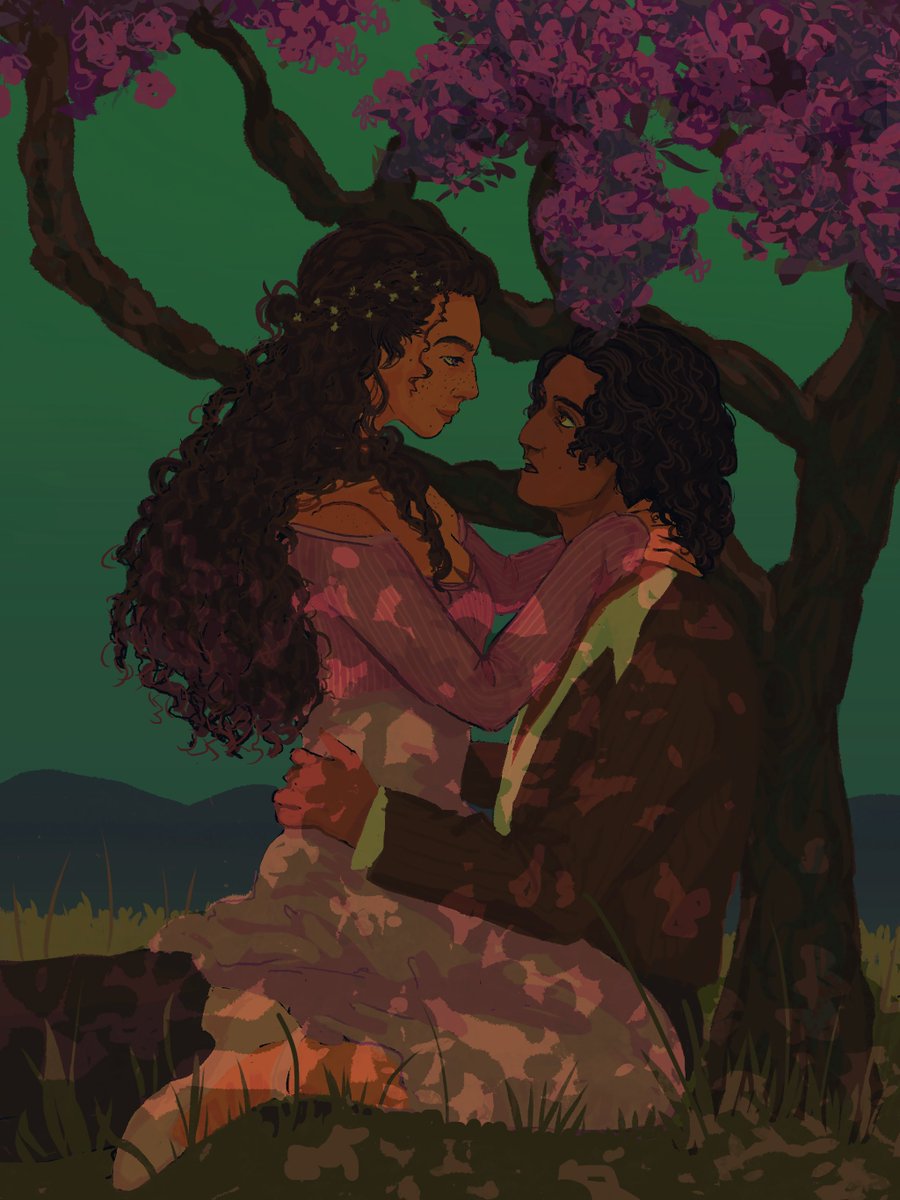 dxxarts's tweet image. biancamand under the jacaranda tree 
[comm]
#iwtv #iwtvfanart
