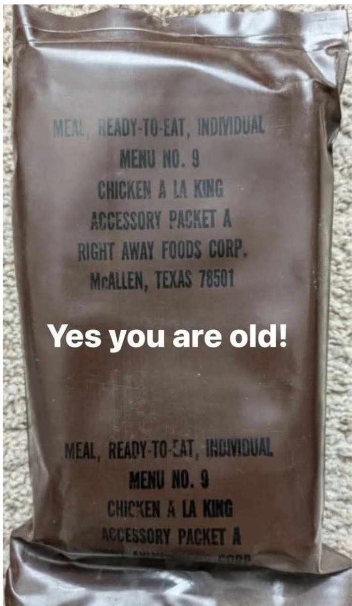 Arguably the best one ever in the history of MREs🇺🇸
