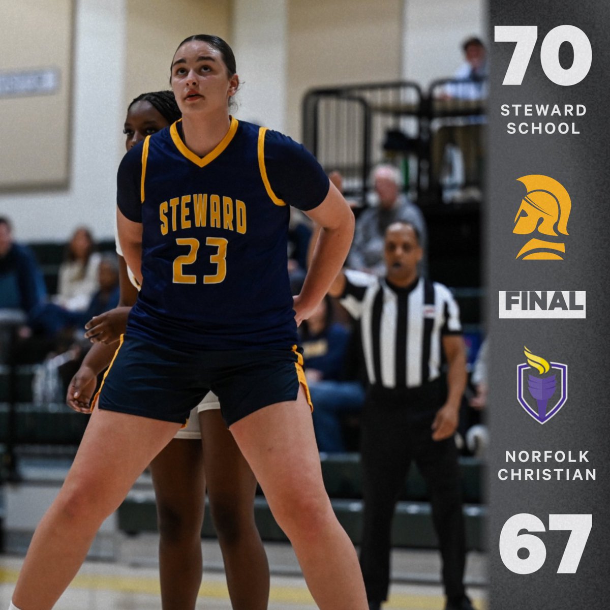 StewardHoops's tweet photo. 🏀FINAL SCORE🏀

Steward advances to the @GO_VISAA DII State Championship game with a win over Norfolk Christian!

🔹Brooklyn Kavanaugh ‘26: 25 pts &amp; 15rebs
🔹Savannah Martin ‘27: 13pts &amp; 7rebs
🔹Lilly Thoman ‘26: 11pts, 10 rebs, 9ast
🔹Ella Grace Saunders ‘26: 10pts &amp; 13 rebs https://t.co/Brndzfxztk