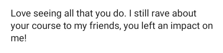 ☆ Comment from one of my former Event Planning students from waay back when from Missouri State University!  #impact