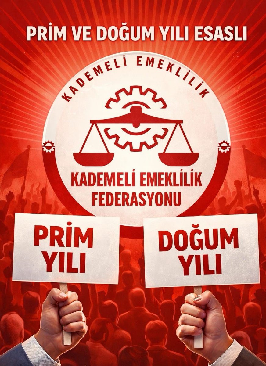 <a href="/FilizKKonca/">🧭 Filiz KOÇ KONCA</a> İşe giriş tarihi nedeniyle mağdur edilmiş milyonlarca vatandaştan biri olarak siz siyasilerden uğramış olduğumuz mağduriyetimizi bir an önce prime ve yaşa dayalı bir kademeli emeklilik getirmenizi bekliyoruz 

<a href="/KademeFed/">Kademeli Emeklilik Federasyonu</a> 
<a href="/ETTDER1999/">🧭 EMEKLİLİKTE TARİHE TAKILANLAR DERNEĞİ</a> 
<a href="/EmekDerResmi/">EMEK-DER</a>