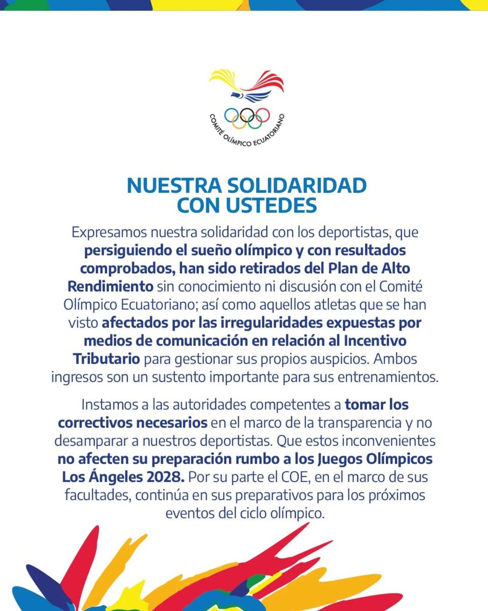 Los deportistas no puede ser los afectados !!!