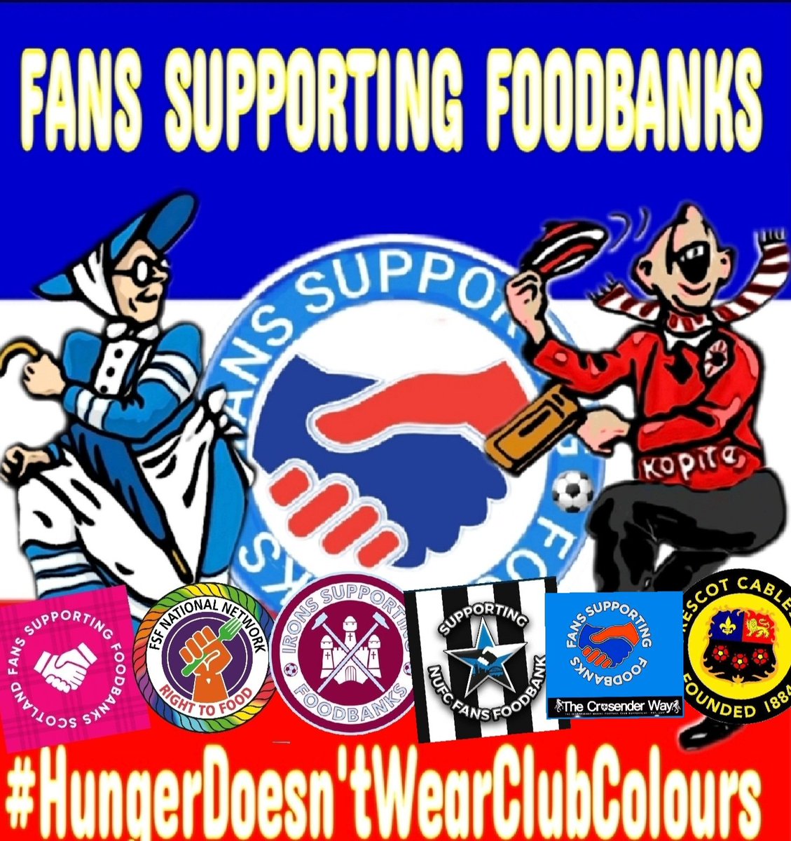 FANS SUPPORTING FOODBANKS #RightToFood tweet media