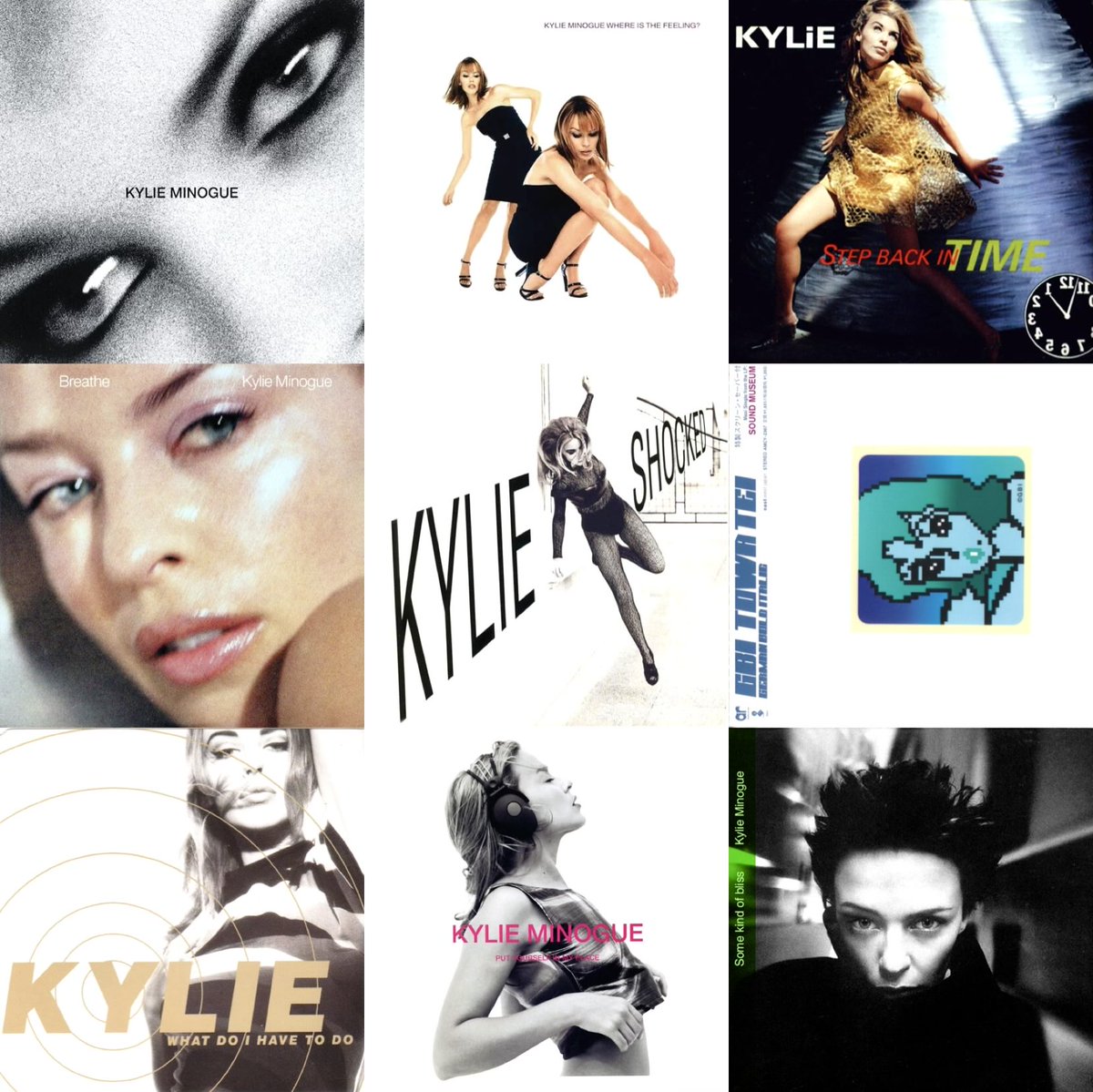 kylie_90s's tweet photo. 90s single covers 💿 https://t.co/0cVjx02q3B
