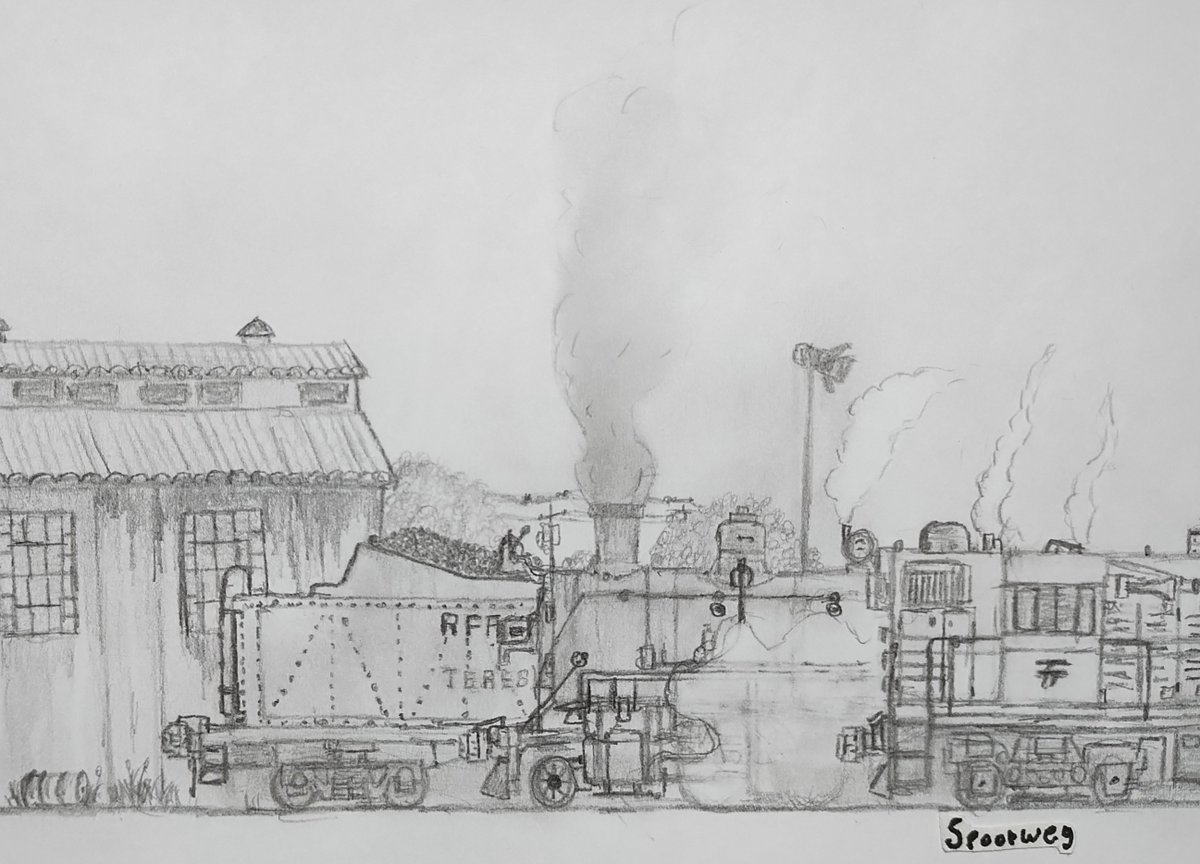 SpoorButNotWeg's tweet photo. "Somewhere in Santa Catarina, circa early 1990s"

Made a brief return to drawing more 'realistic' train stuff, though this time I wanted to do some stuff outside of NA.

So I drew some stuff from Brazil's RFFSA, particularly the EFDTC.

#Train #Railroad #SteamLocomotive #Brazil https://t.co/9tvGY6zSRV