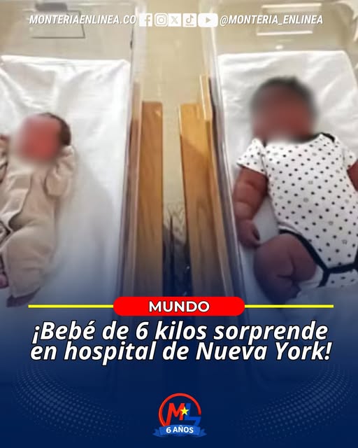 🚩#Mundo || ¡Bebé de 6 kilos sorprende en hospital de Nueva York!
facebook.com/share/p/1AJ6DX…