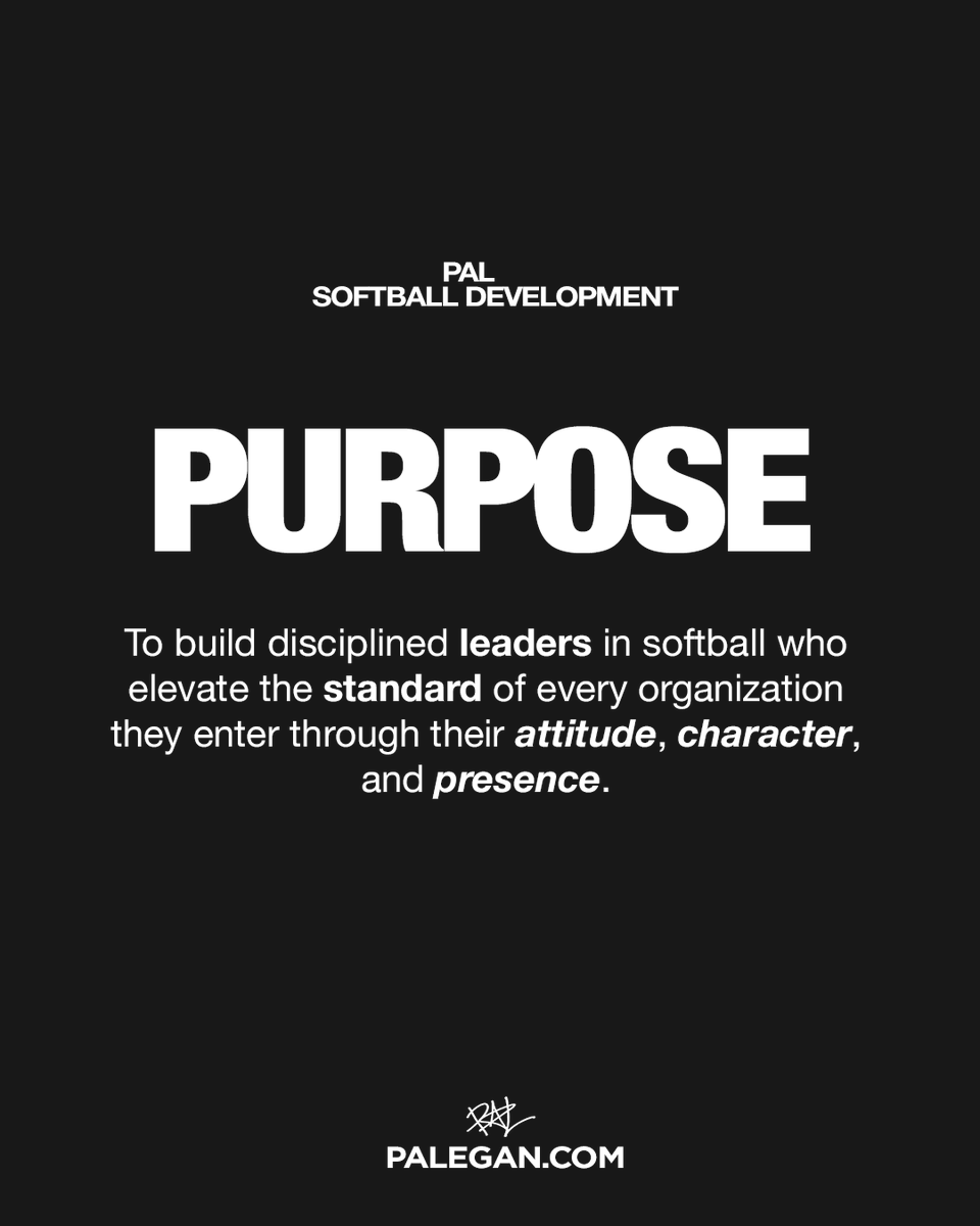 palsbdevelop's tweet photo. Be the Difference. Be the Standard. #PalSoftballDevelopment https://t.co/vpyVm3jQMm