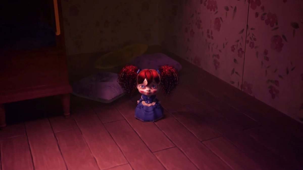 PoppyCommunity's tweet image. Poppy being captured by the prototype.
#PoppyPlaytimeChapter5 #PoppyPlaytime