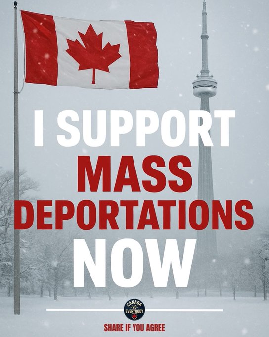 I SUPPORT MASS DEPORTATIONS, NOW.

How about you?

PASS IT ON - THE LIBERALS THINK WE ARE JOKING!!