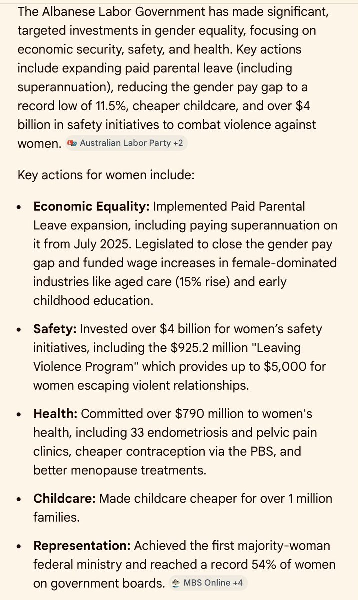 Achievements for women made under the Albanese Labor government. #auspol