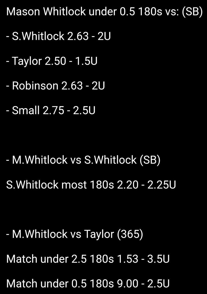 DartsBets180's tweet photo. Modus Super Series 27.28.02 (1/#) https://t.co/voPaV1ITQk