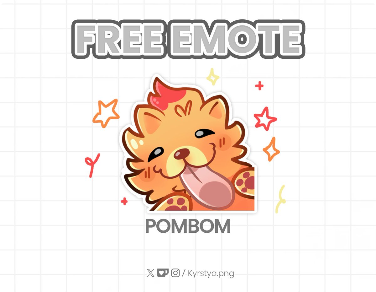 Kyrstya_png's tweet image. 🔥 FREE POKEMON EMOTE 🔴

Go grab and enjoy the #Pombom emote! ✨
Giving away a emote made by me for 24 hours only! 🎉

If you use it, please don’t forget to credit me 💖 And Happy #PokemonDay !

🔗 Download from: ko-fi.com/s/1122a34d64
🔗 Download from: vgen.co/Kyrstya/shop