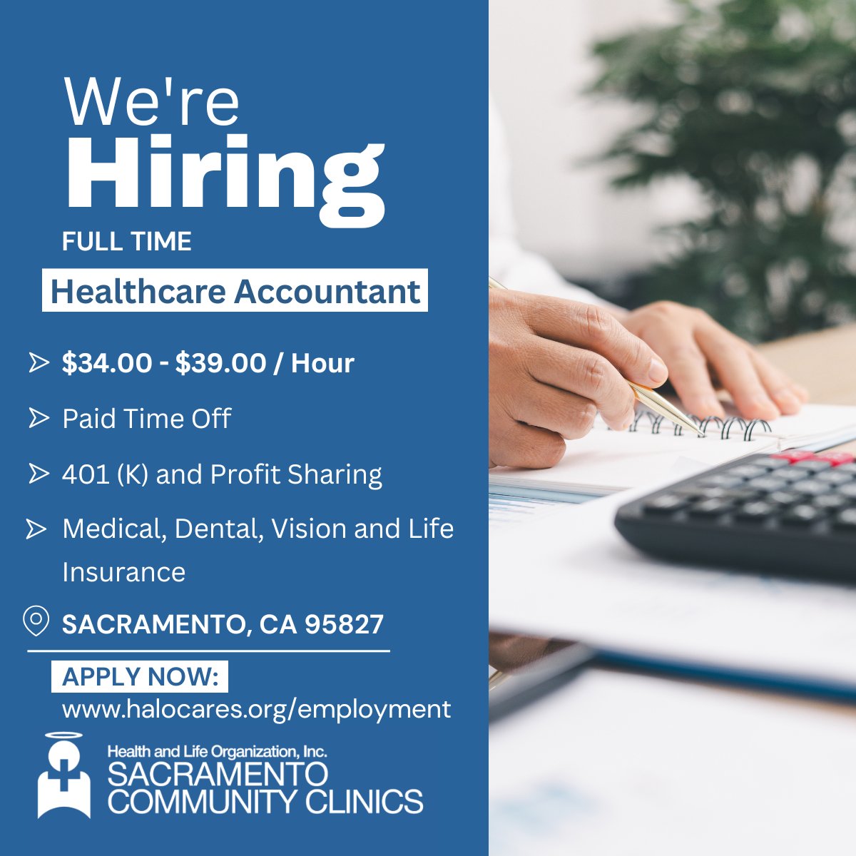 Halocares_org's tweet photo. HALO is hiring a full-time Healthcare Accountant to join our team and support financial operations, payroll, reconciliations, and reporting in a healthcare setting.
- $34–$39/hour
- Day shift | No travel
- Associate degree in Accounting/Finance + 2 years of experience required https://t.co/6GRlaWIR4e