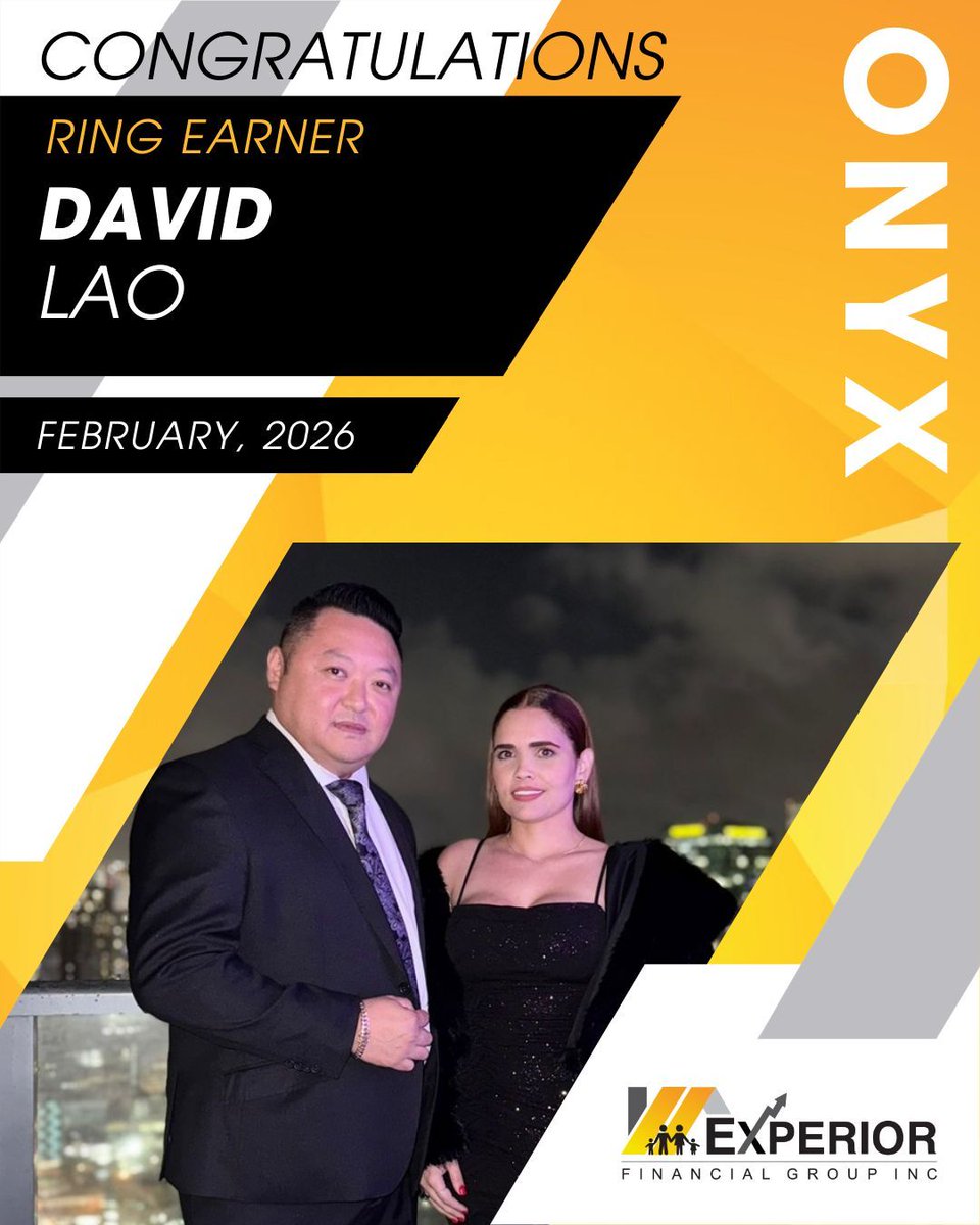 _Experior_'s tweet photo. Momentum like this deserves to be celebrated! 💍🚀
 
Congratulations to our newest Ring Earners:
💍 David Lao – Onyx Ring Earner
💍 Maria Zapata – Onyx Ring Earner
💍 Harinderpal Behla – Onyx Ring Earner
 
#ExperiorFinancialGroup #FinancialServices #Insurance #MGA #IMO https://t.co/vbc4NsnrN8