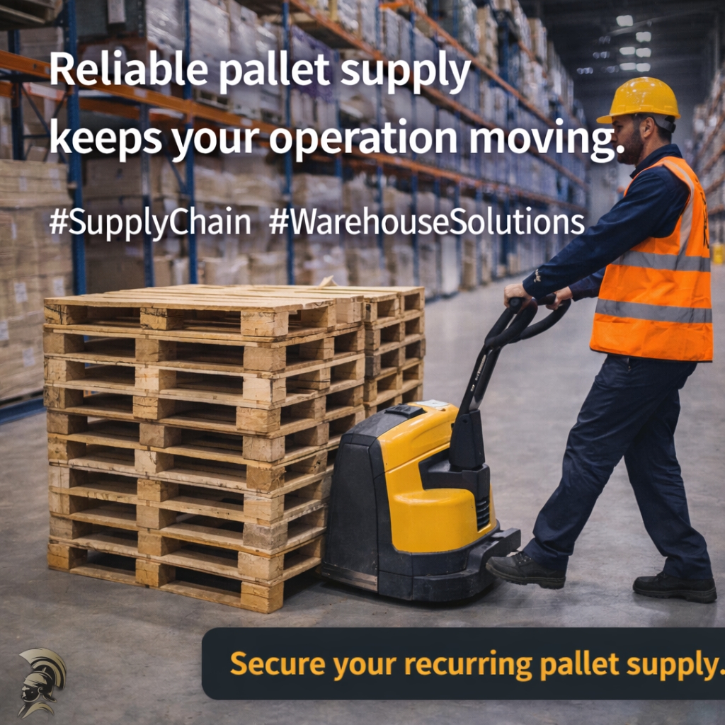 PalletJunction's tweet photo. Reliable pallet supply keeps your operation moving. #SupplyChain #WarehouseSolutions https://t.co/RCADvQjnXC