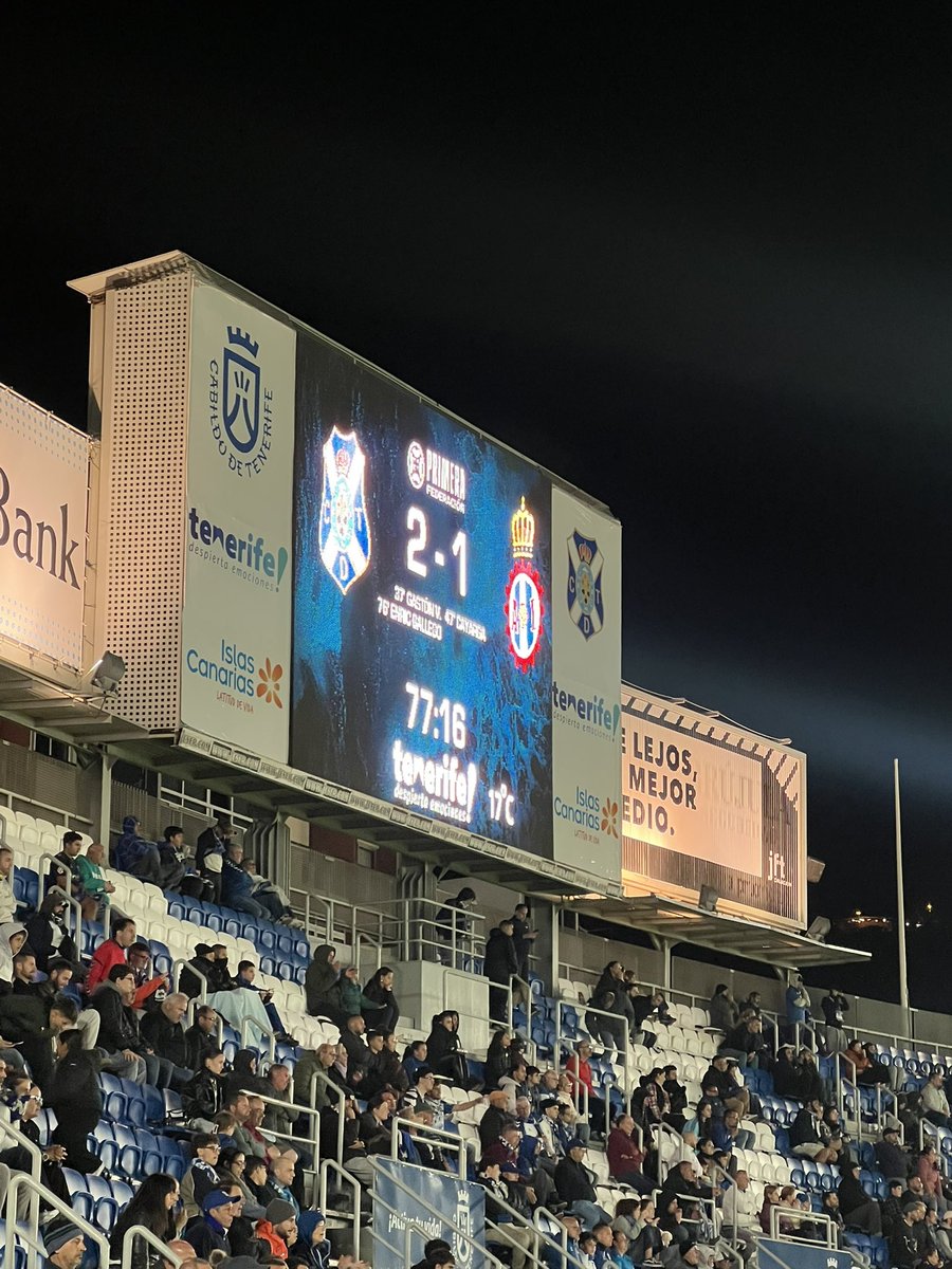 Gooooooooool del <a href="/CDTOficial/">CD Tenerife 🏴󠁧󠁢󠁳󠁣󠁴󠁿</a>!!
Gooooooool de papá Enric!!
😁😁-1 en el #TenerifeRealAvilésIndustrial 
💪🏻🤍💙