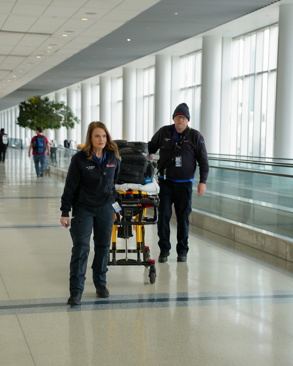 MecklenburgEMS's tweet photo. Medic’s Airport Team is soaring. ✈️

In FY25, they handled 4,794 UTV responses at the airport — resulting in just 2,337 ambulance responses.

Their on-site care helps keep ambulances available for emergencies across our community. ❤️

#EMS #MeckMedic https://t.co/fAseKIm89f