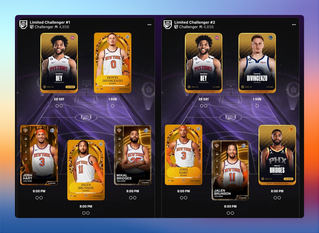 andrewmlaird's tweet photo. Don't care that this has no chance on @SorareUS NBA, WE PLAY WITH VIBES
#letsgonova https://t.co/SzEuNGAhBV