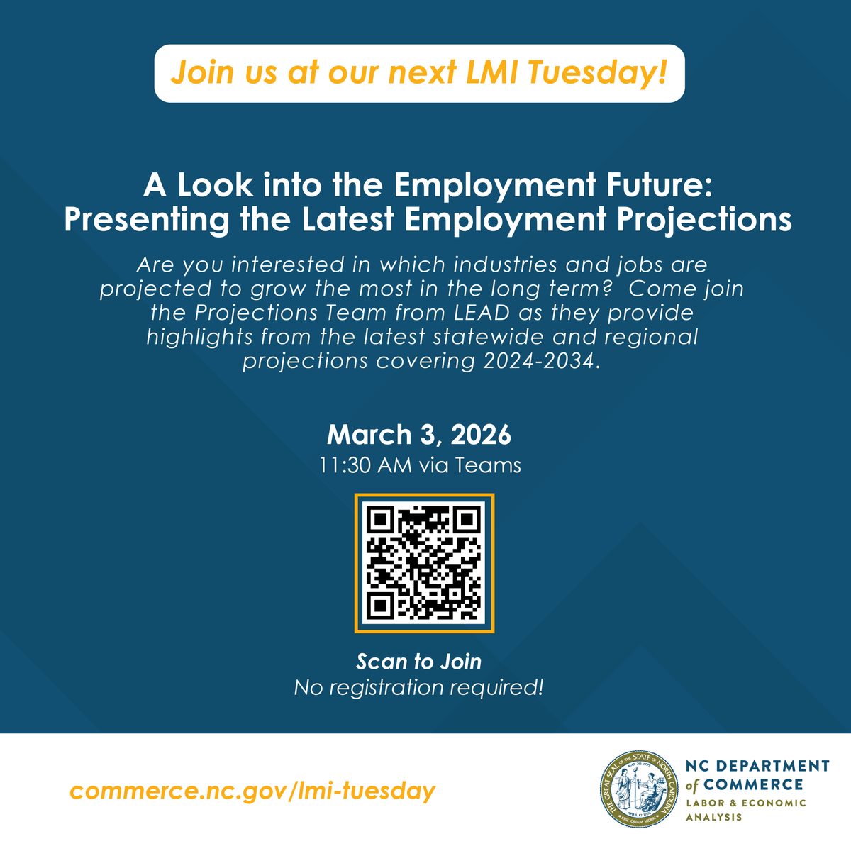 NC Labor & Economic Analysis Division (LEAD) tweet media