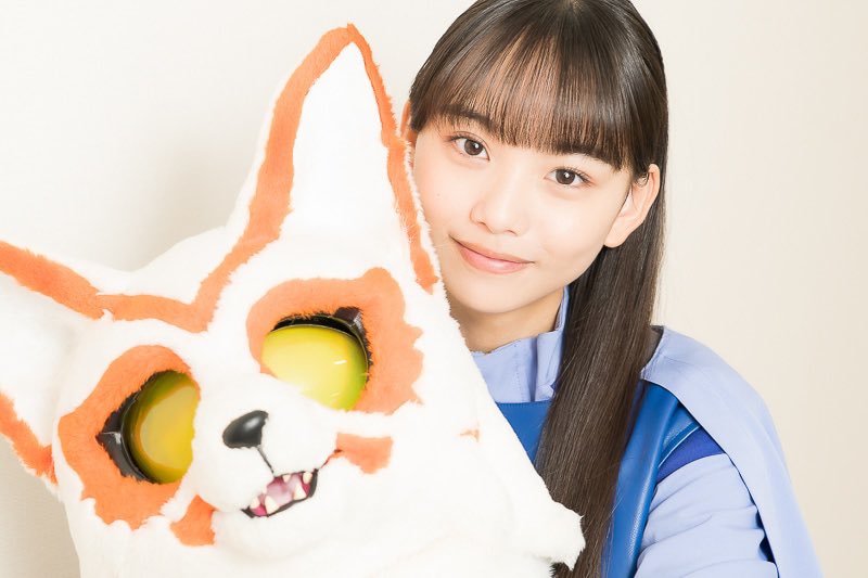 九堂りんね 仮面ライダーマジェード マスコット ぬいぐるみ 松本麗世 今日は、仮面ライダーマジェードの九堂りんねちゃん役の松本麗世ちゃん