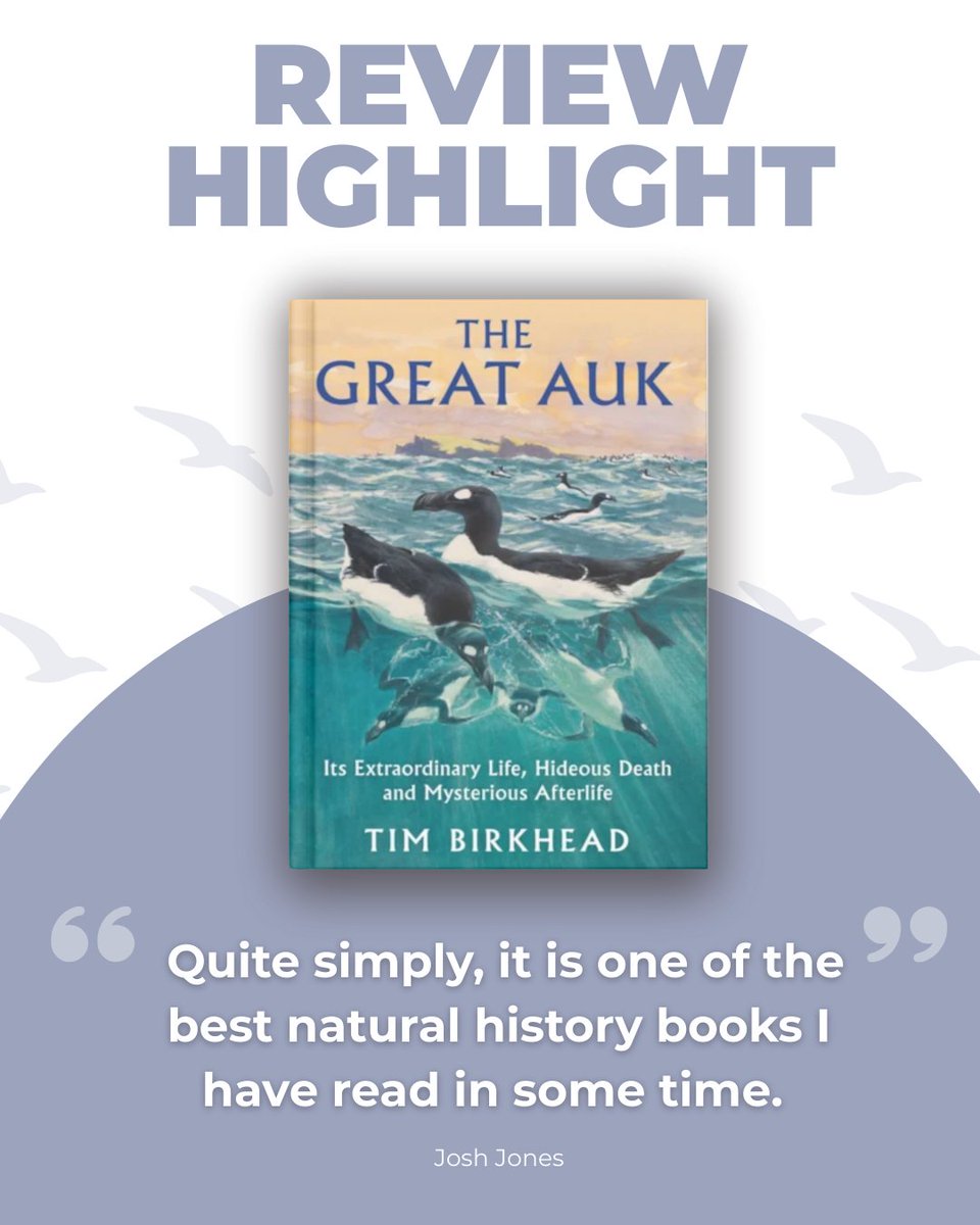 BirdGuides's tweet photo. Editor of Birdwatch, Josh Jones, describes The Great Auk as an “illuminating, gripping and at times harrowing” read.
An excellent read to pick up from the BirdGuides Bookshop: https://t.co/o6AJk2yD4w
#birdguides #books #birdbooks #birding #birdwatch https://t.co/RNKchlWBZ9