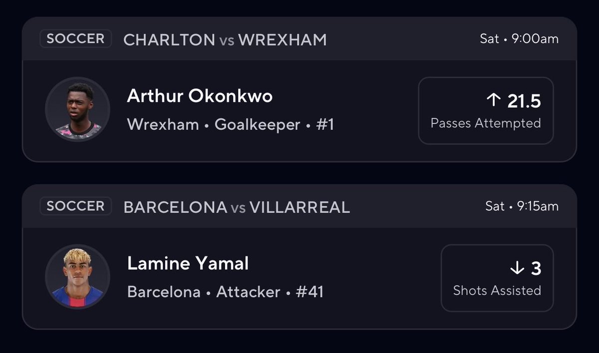 Another 1U soccer 2 man for yall❗️

prizepicks.onelink.me/gCQS/shareEntr…

❤️LIKE IF TAILING❤️
