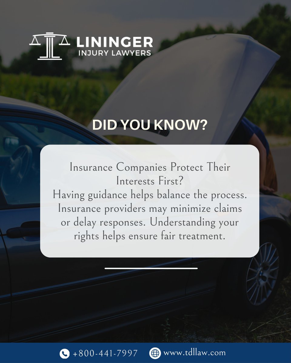 ThomasDLininger's tweet image. You don’t have to navigate the process alone. We help clients protect their interests and move forward confidently.

📞 800-441-7997 | 🌐 tdllaw.com
💬 Free case assessment

#TDLLaw #DidYouKnow #InsuranceAwareness #LegalHelp