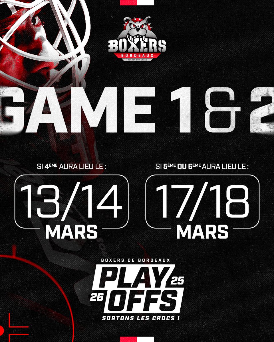 BoxersBordeaux's tweet photo. ❌ Les Boyz s’inclinent 2-1 à Anglet
Un immense merci à nos supporters présents en déplacement, votre soutien ne faiblit jamais 🙏❤️
On se retrouve dimanche à Mériadeck pour la réception de Dragons de Rouen
On aura besoin de vous
#LetsGoBoxers #SortonsLesCrocs https://t.co/ZYBTrhrbAx