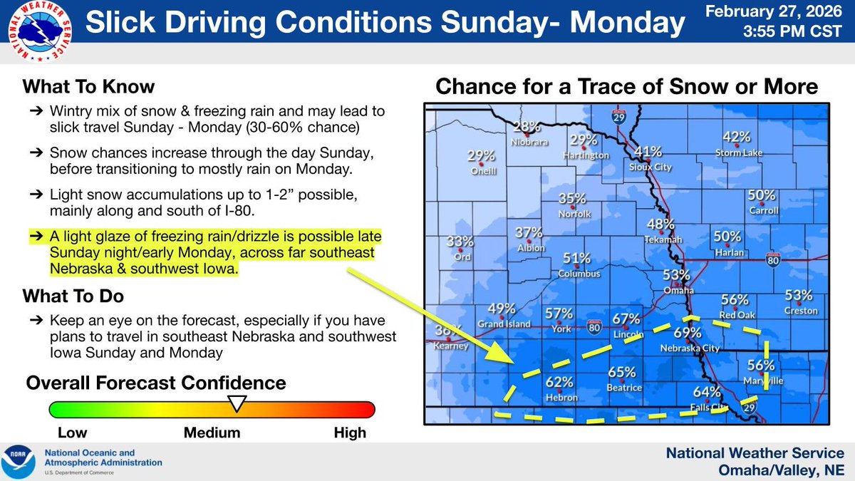Light snow and ice accumulations could lead to some slick travel ...