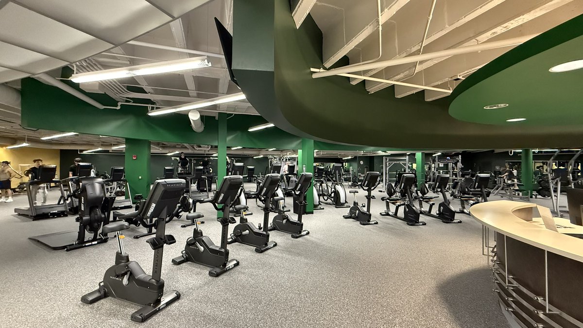 WrightStRec's tweet image. Brand new equipment. Upgraded space. Same CREC energy 💪 Raiders, it’s time to train in our renovated Fitness Center! Join us. 💚
#WSU #CampusRec #FitnessCenter #FitnessEquipments