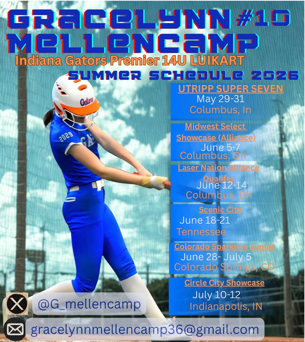 I am looking forward to playing a very strong schedule this summer! 
<a href="/Gators14Luikart/">Gators Premier 14U - Luikart</a>