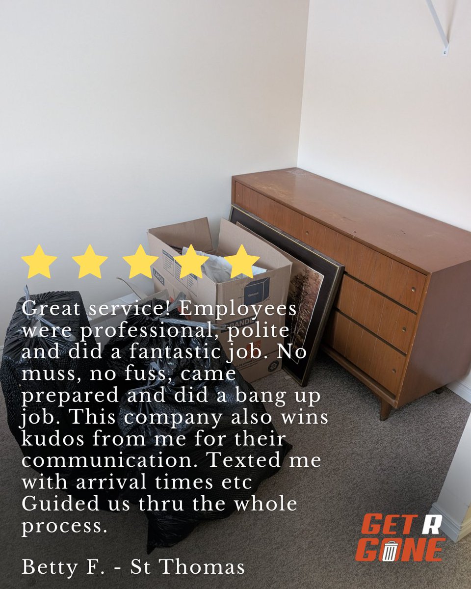 GetRGone's tweet image. Thank you for the wonderful review, Betty.

We appreciate the trust and the kind feedback about our team and communication.

#CustomerReview #GetRGone